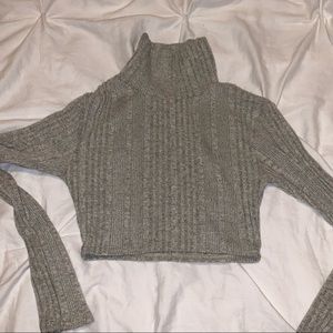 Gray Very VERY cropped top!